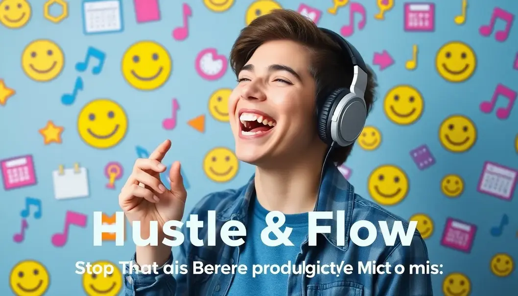 Pump Up Your Productivity: Podcasts Teens Can't Miss Teen immersed in a lively podcast experience.